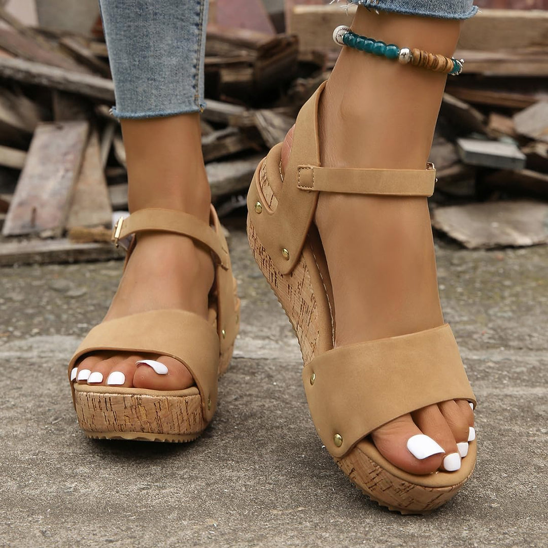 Daniela – Elegant Lift Wedge Sandals