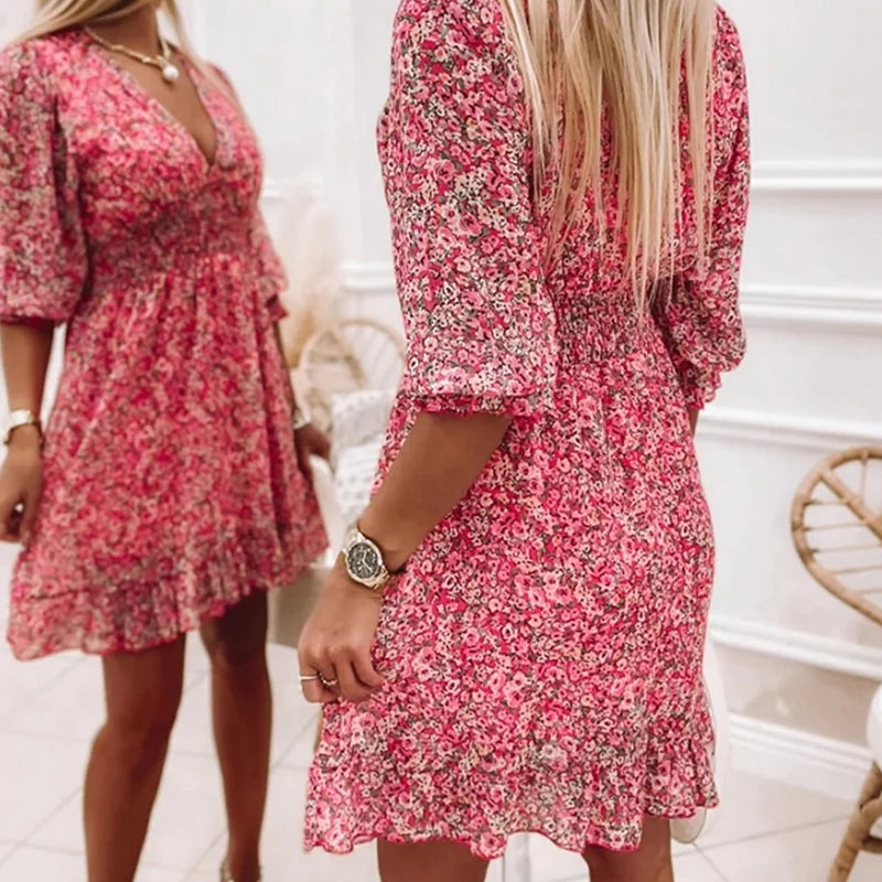 Moira - Elegant Floral Dress