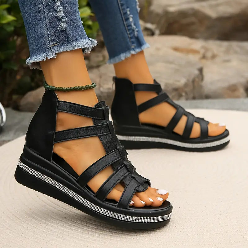 Hannah | Platform Strappy Sandals for Women