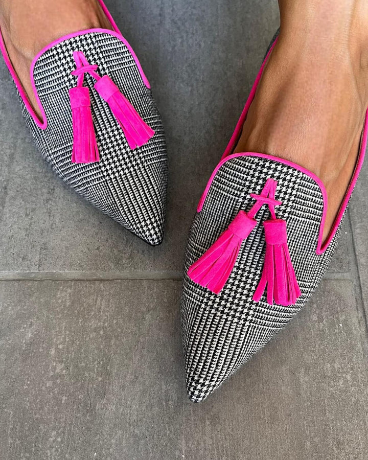 Avery | Women's Pointed-Toe Fringe Loafers