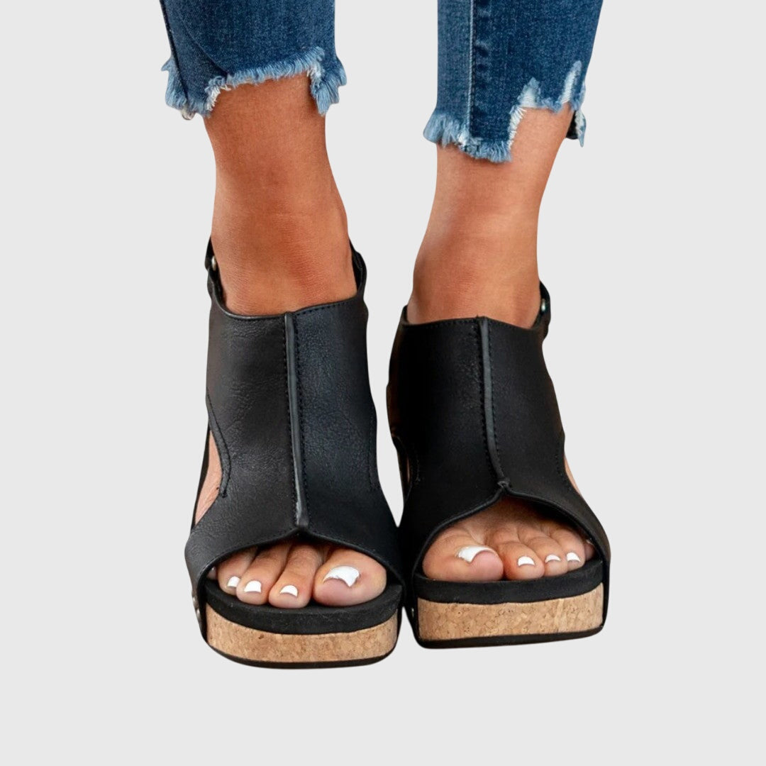 Endellion | Platform Sandals with Open Toe for Women