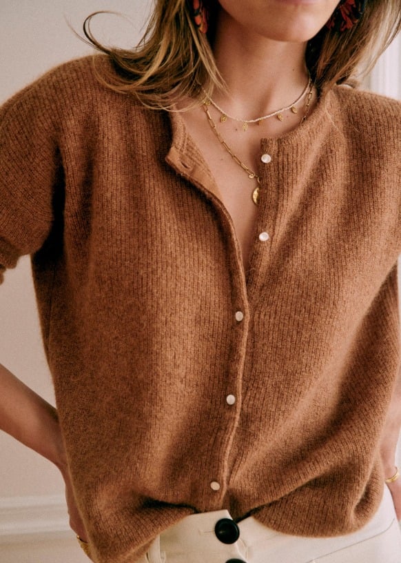 Women's Knit Cardigan V-Neck Long Sleeve Button-Front Casual Sweater
