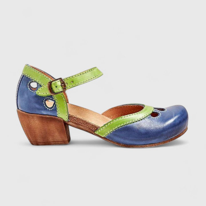 Isidora | Ankle Strap Block Heel Sandals for Women