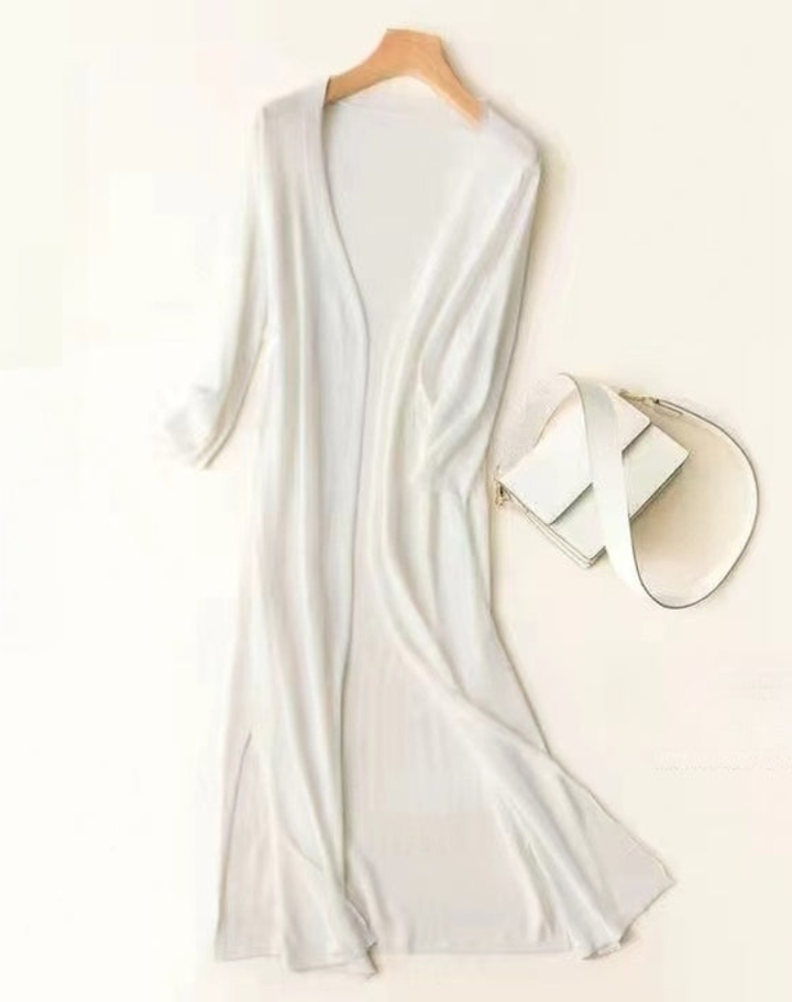 Women's Open Front Duster Cardigan – Long Soft Knit Cardigan