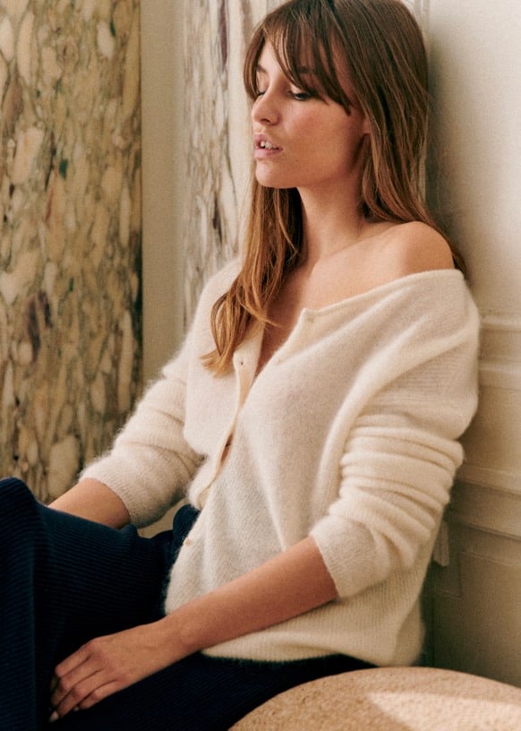 Women's Knit Cardigan V-Neck Long Sleeve Button-Front Casual Sweater