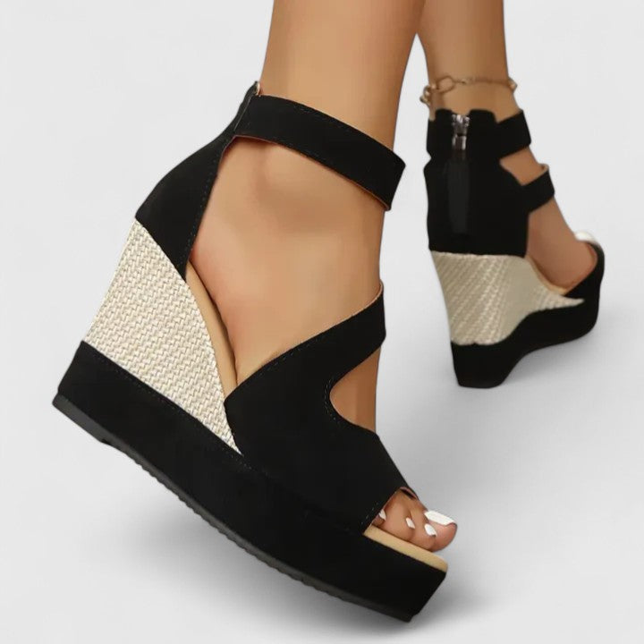 Carey | Open Toe Wedge Sandals for Women