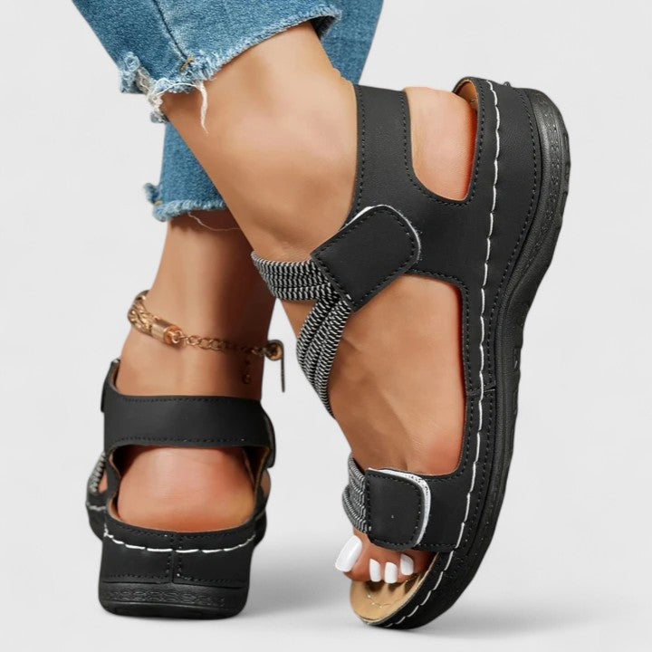 Alissa | Open Toe Ankle Strap Sandals for Women