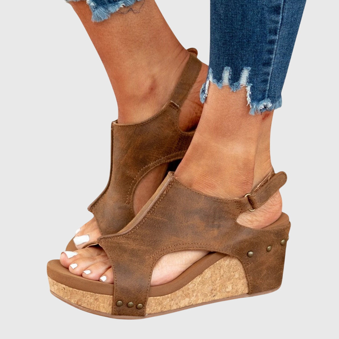 Endellion | Platform Sandals with Open Toe for Women