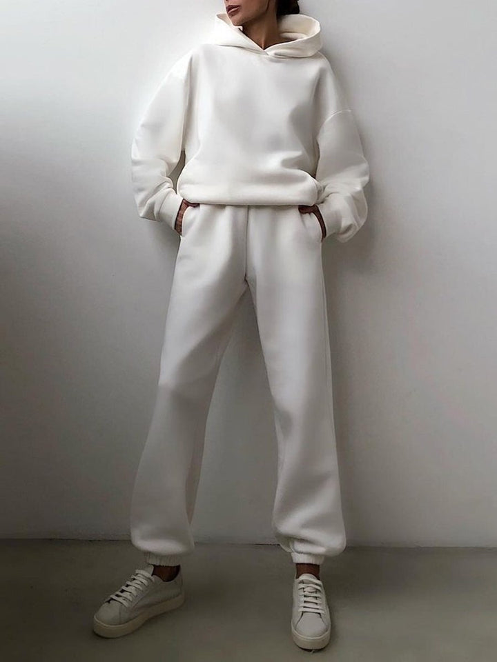 Sofia Casual Hooded Two-Piece Suit