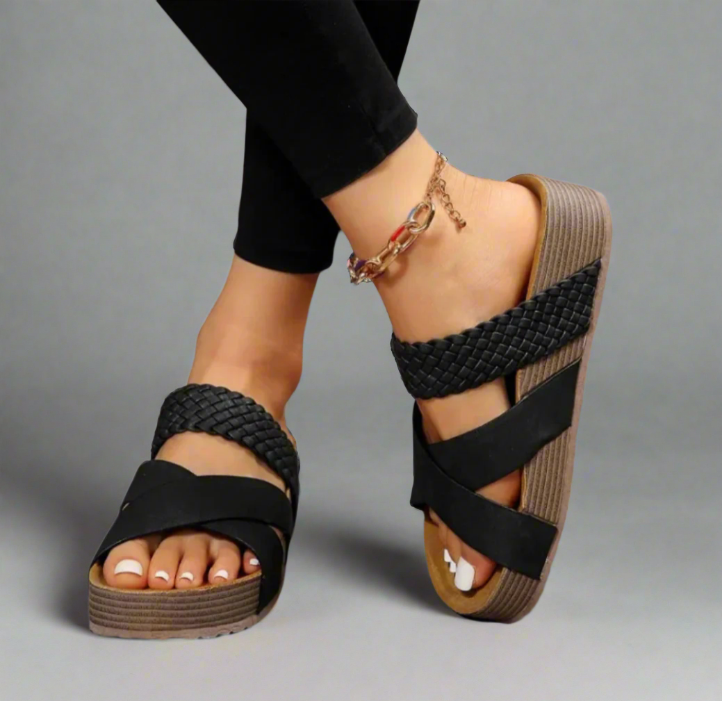 Dana | Woven Platform Sandals for Women