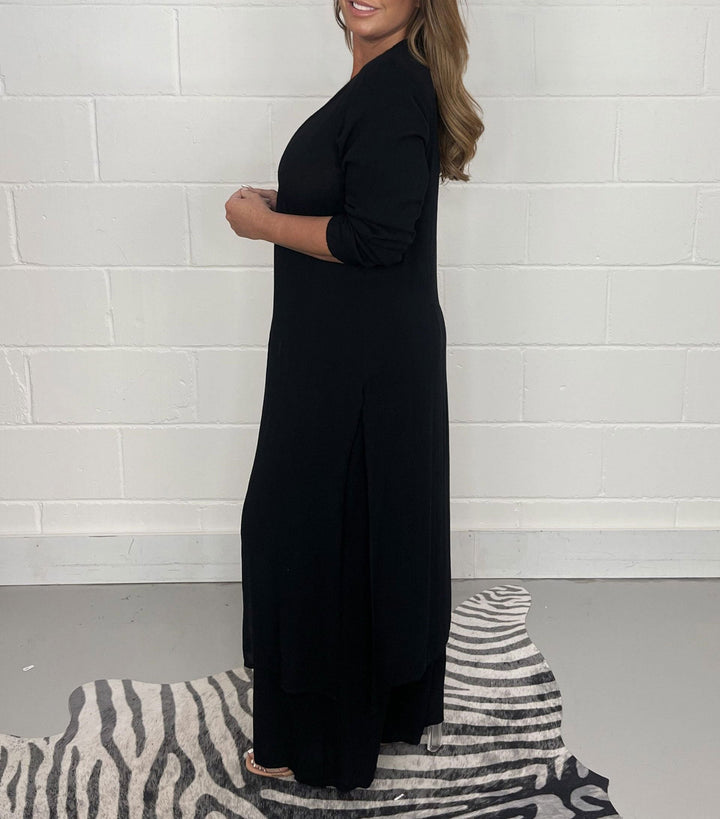 Sofia Casual Long Top and Matching Pants Set