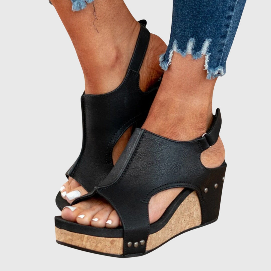 Endellion | Platform Sandals with Open Toe for Women