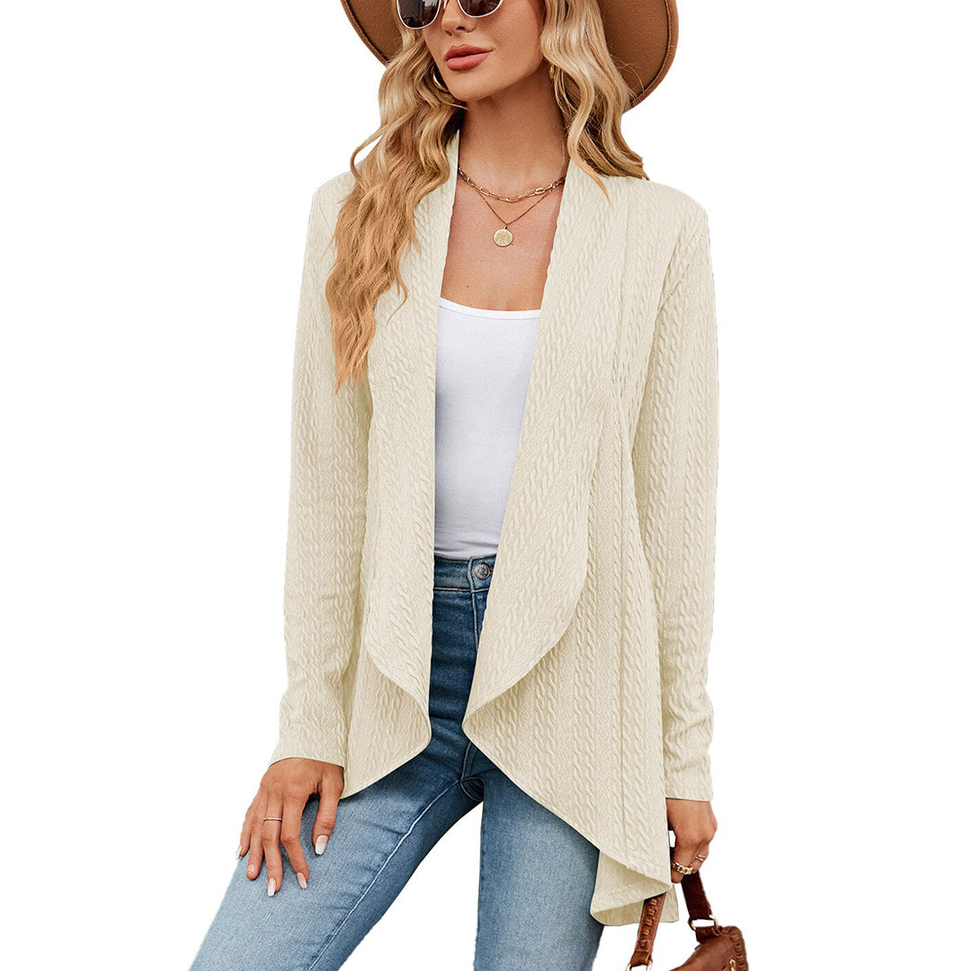 Chloe | Women's Cable Knit Waterfall Cardigan