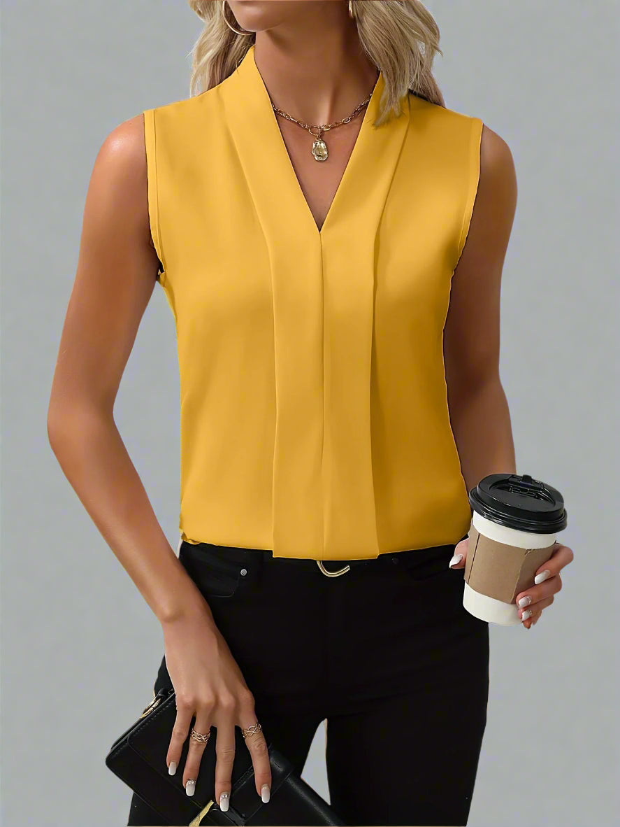 Tabitha | V-Neck Sleeveless Blouse for Women
