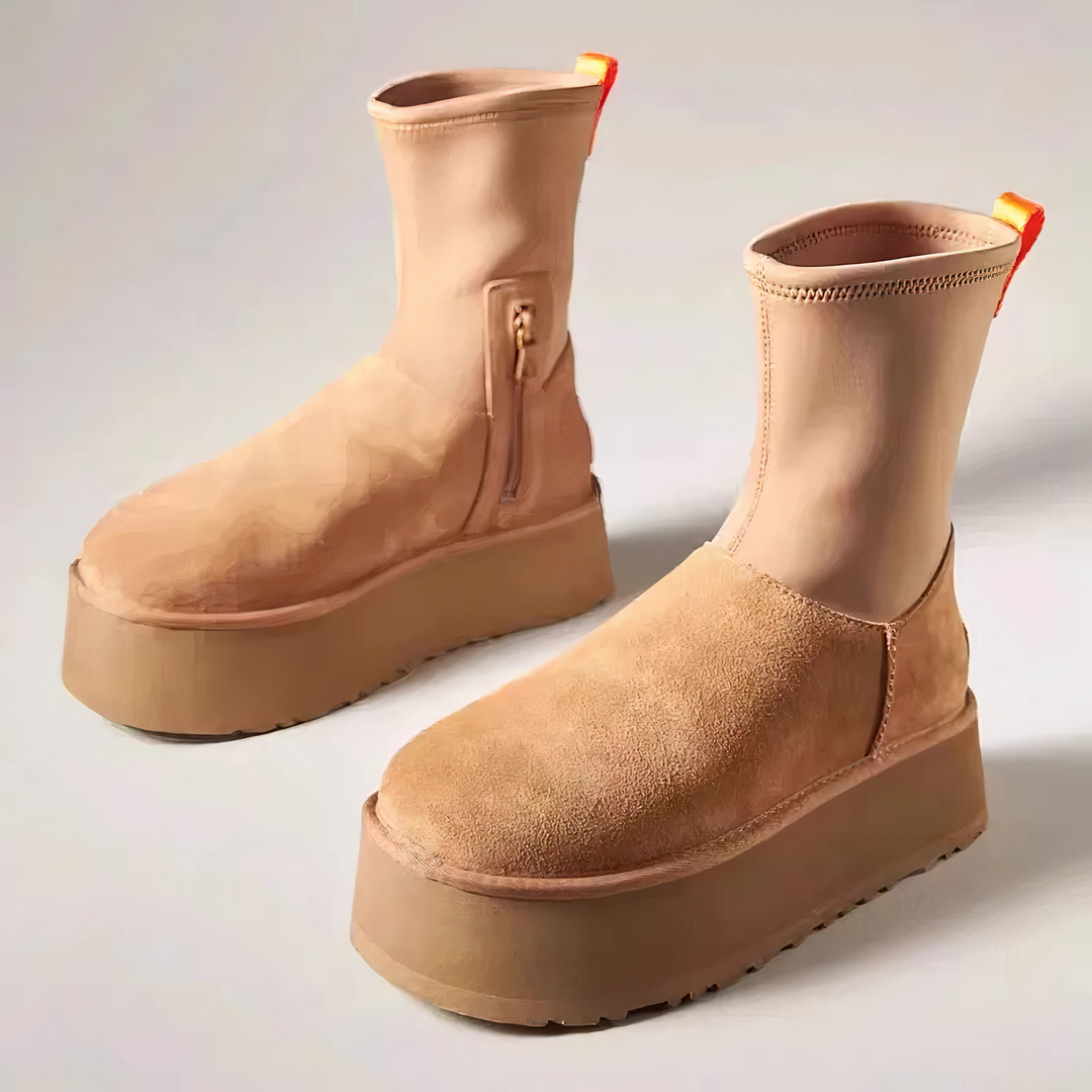 Women's Pull-On Ankle Platform Boots