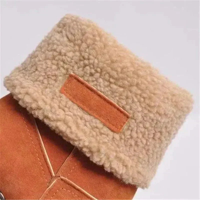 Women's Mid-Calf Block Heel Lug Sole Boots