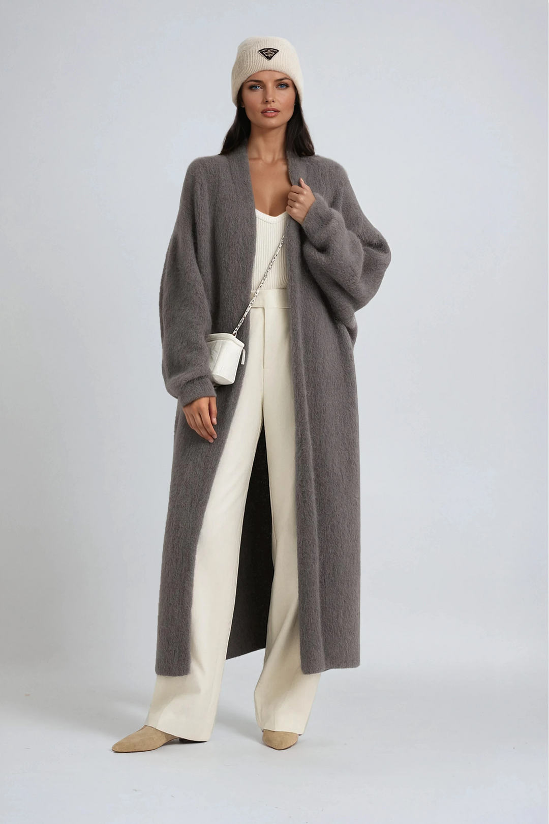 Women's Long Cardigan Open Front Longline Duster Coat