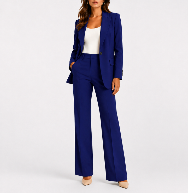 Ottoline | Straight Leg Blazer and Pants Set for Women