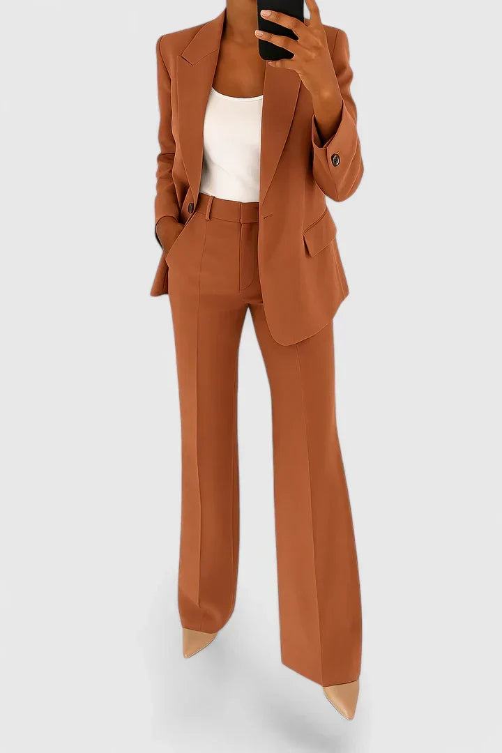 Honora | Wide Leg Blazer Suit Set for Women