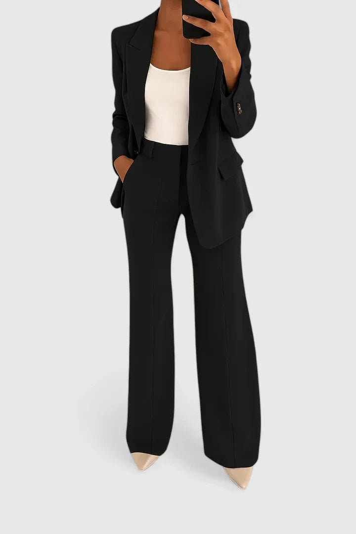 Honora | Wide Leg Blazer Suit Set for Women