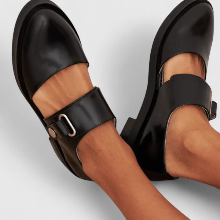 Eleanora | Classic Chunky Sole Leather Mary Jane Shoes