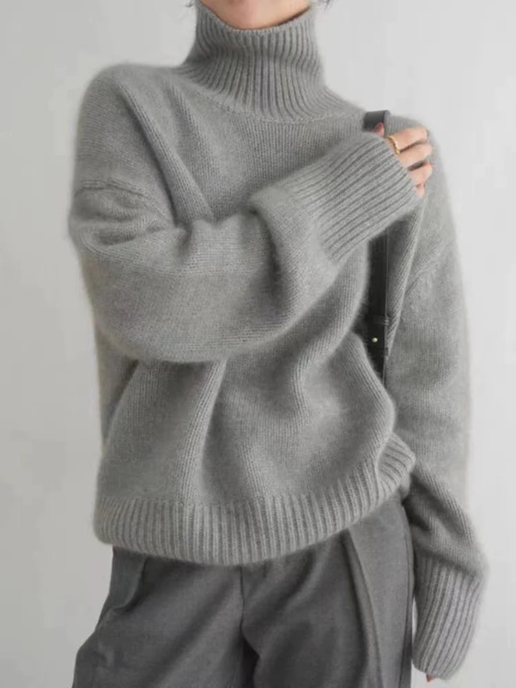 Dora | Roll Neck Cashmere Sweater for Women