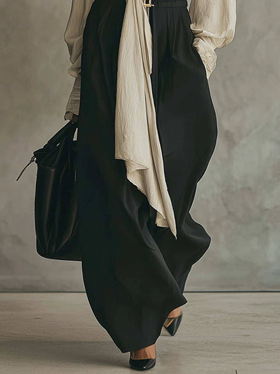 Samantha Lace-Up Shirt and Trousers Set