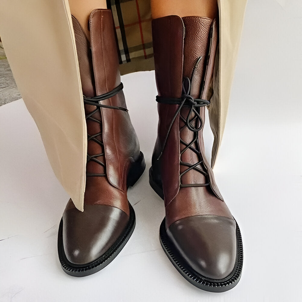 Yalena | Lace-Up Ankle Boots for Women