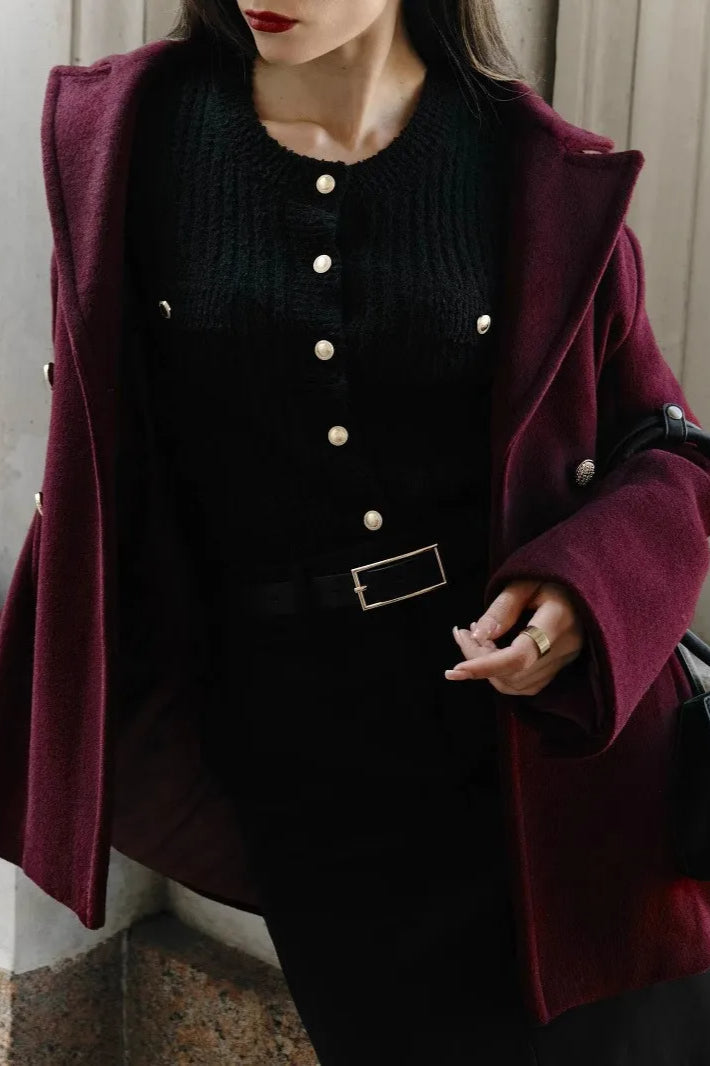 Taryn | Women's Textured Knit Button Front Short Sleeve Cropped Cardigan