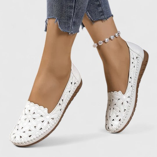 Zara | Breathable Perforated Casual Slip-On Flats