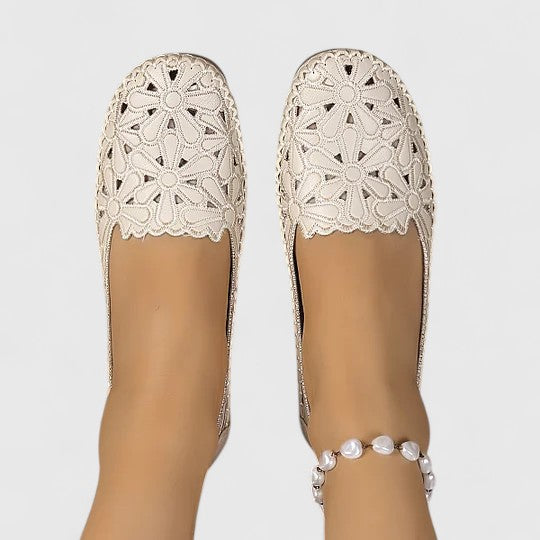Zara | Breathable Perforated Casual Slip-On Flats