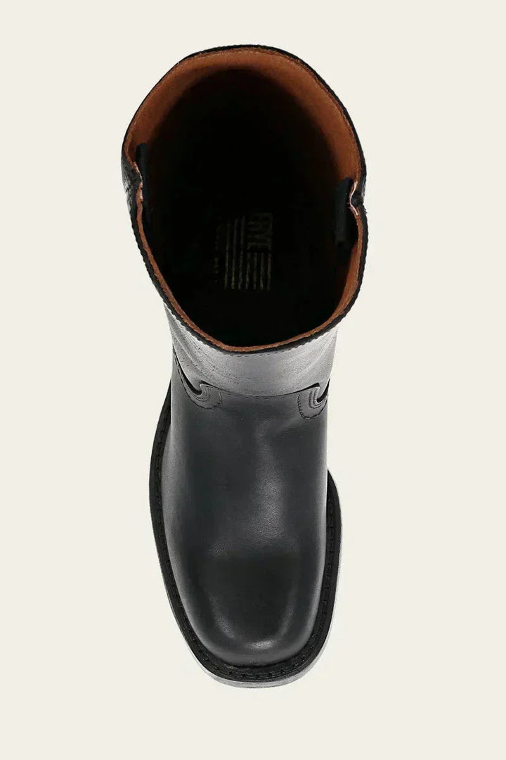 Women's Mid-Calf Block Heel Boots | Closed Toe Design | Casual Footwear