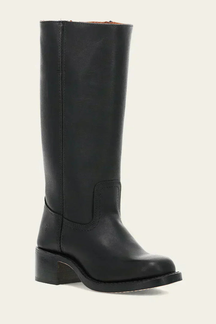 Women's Mid-Calf Block Heel Boots | Closed Toe Design | Casual Footwear