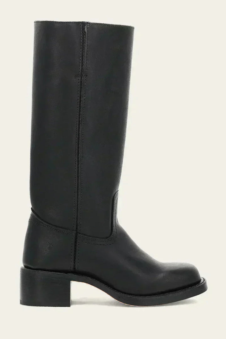 Women's Mid-Calf Block Heel Boots | Closed Toe Design | Casual Footwear