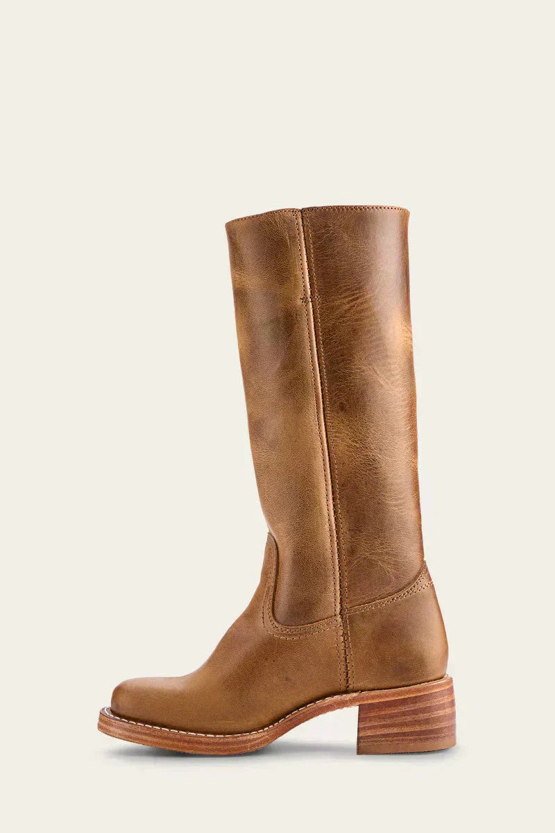 Women's Mid-Calf Block Heel Boots | Closed Toe Design | Casual Footwear