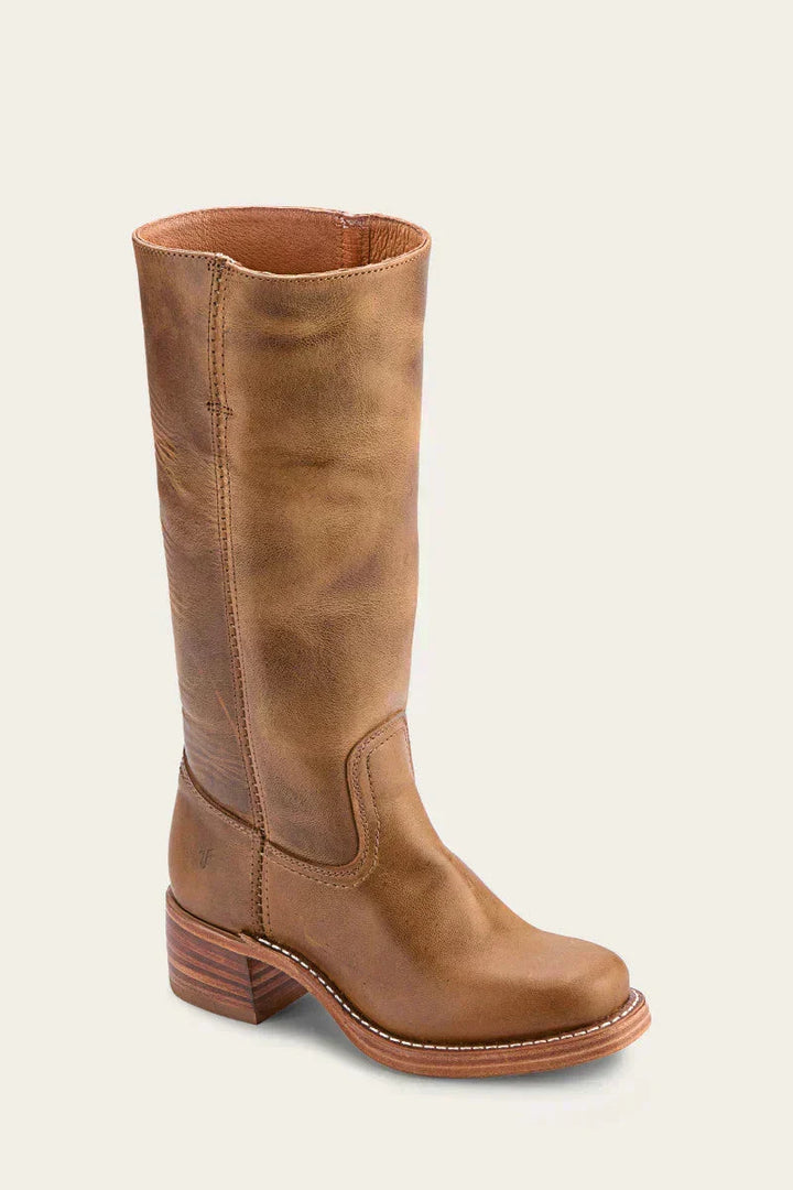 Women's Mid-Calf Block Heel Boots | Closed Toe Design | Casual Footwear