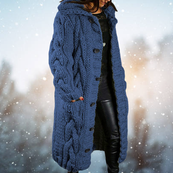 Women's Soft Open Front Knit Cardigan – Relaxed Long Sleeve Layering Cardigan