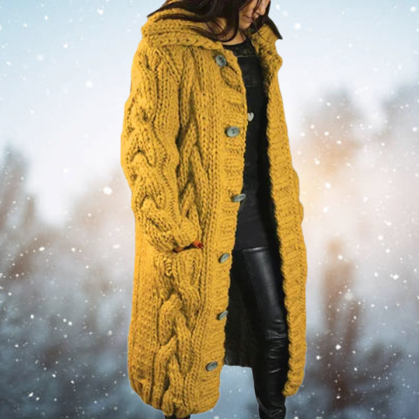 Women's Soft Open Front Knit Cardigan – Relaxed Long Sleeve Layering Cardigan