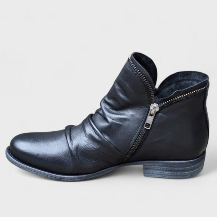 Women's Ankle Boots Side Zipper Design Casual Footwear
