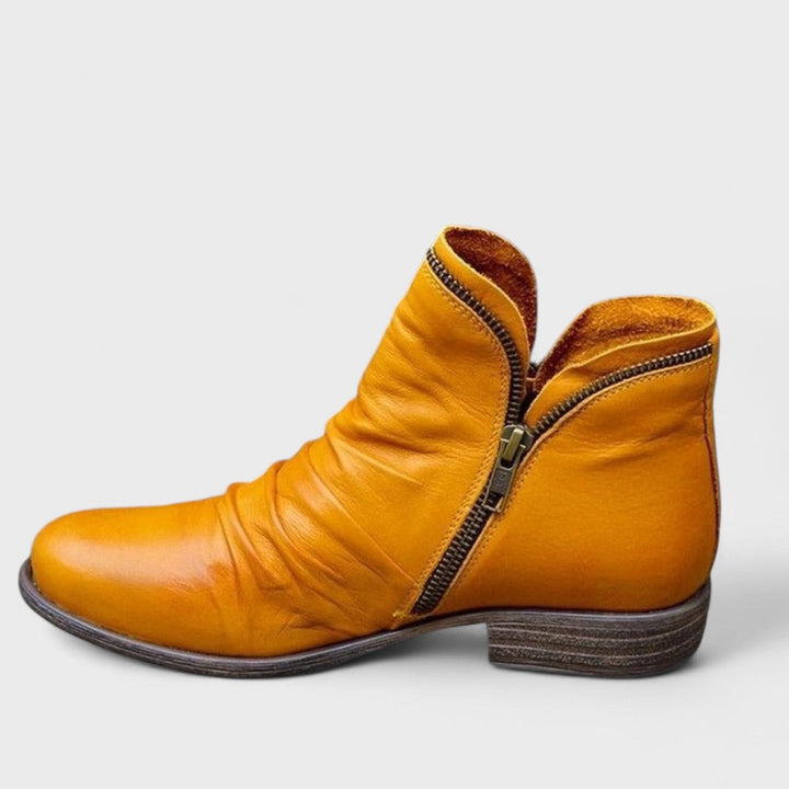Women's Ankle Boots Side Zipper Design Casual Footwear