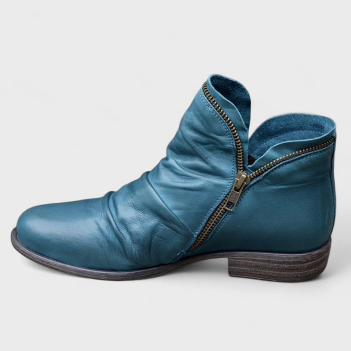 Women's Ankle Boots Side Zipper Design Casual Footwear