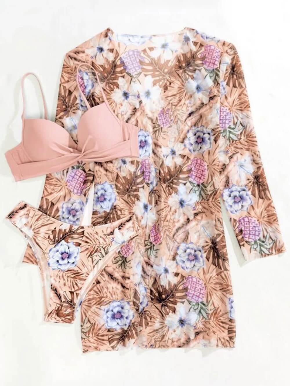 Lila Printed Swimsuit Set