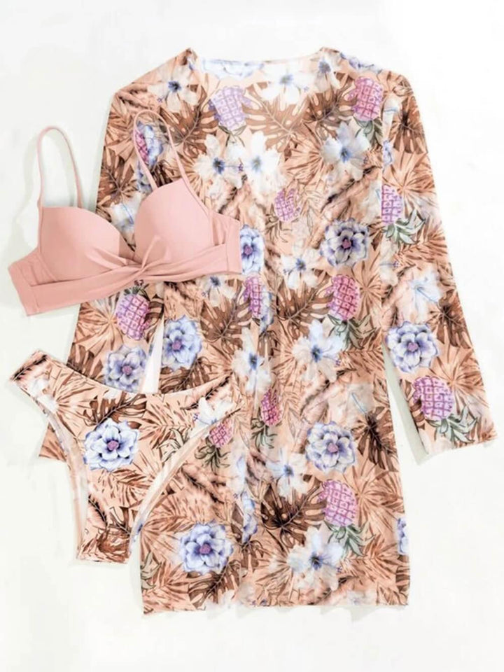 Lila Printed Swimsuit Set