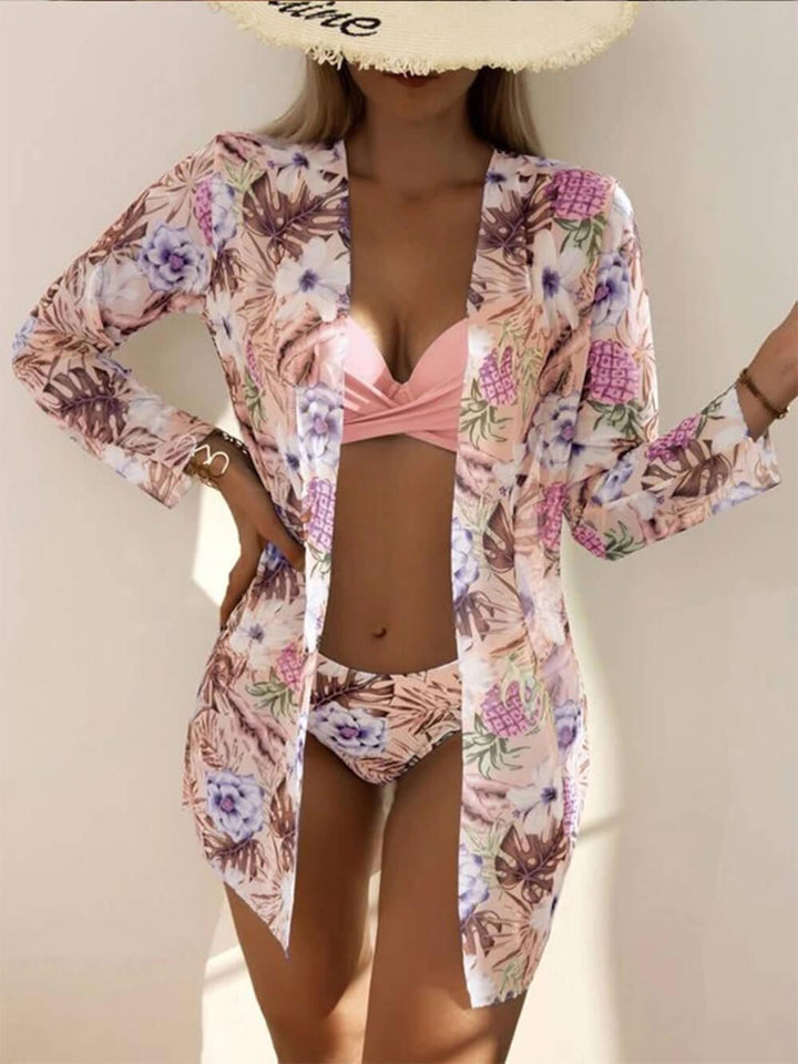 Lila Printed Swimsuit Set
