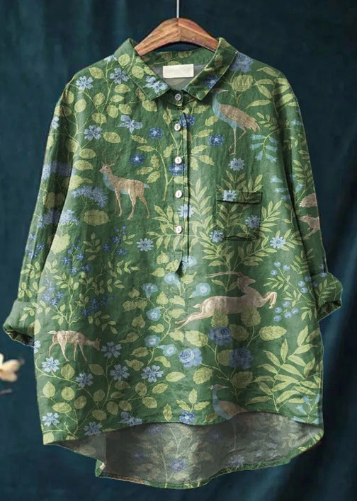 Caroline - Elegant Floral Blouse
