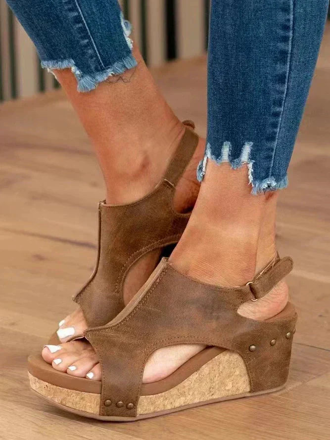 Bridgette - Classic Support Wedge Sandals