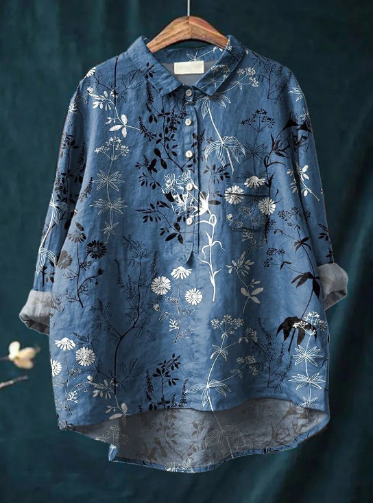 Caroline - Elegant Floral Blouse