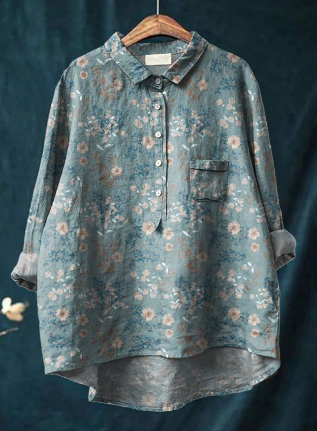Caroline - Elegant Floral Blouse