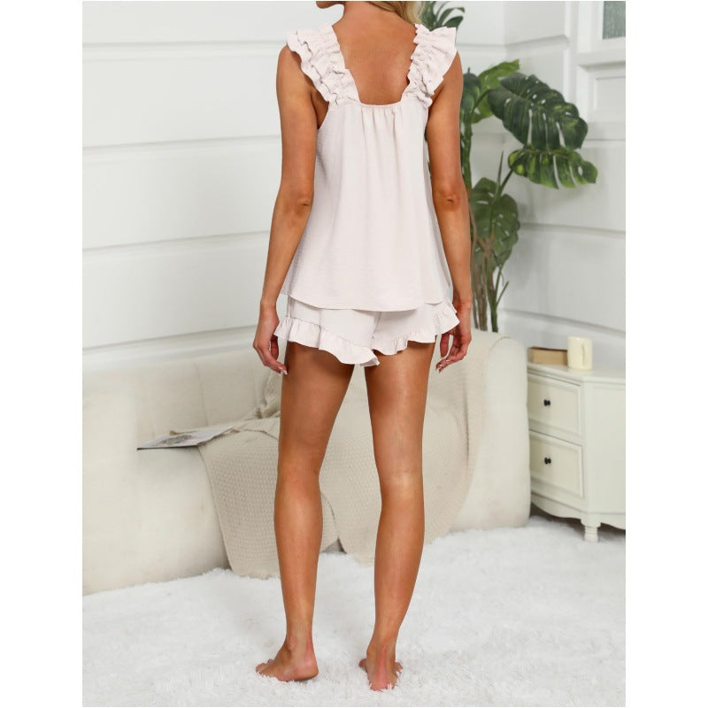 Glenda | Lounge Set with Ruffle Trim for Women