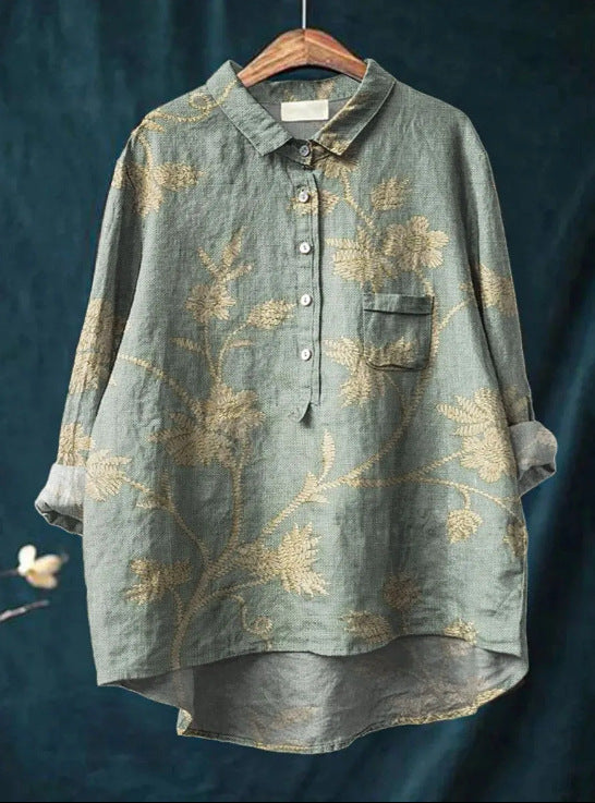 Caroline - Elegant Floral Blouse
